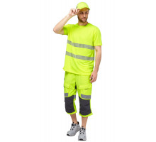 Футболка сигнальная "Флинт" фл.-желтая