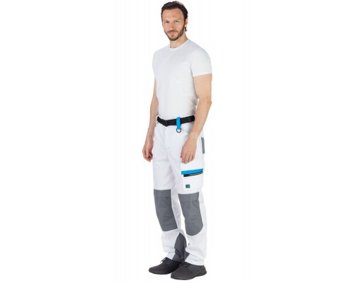 Брюки мужские рабочие летние "Старт" белые с серым