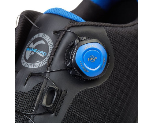 Полуботинки "Футгард" с системой быстрой шнуровки, цв. чёрно-синий, КП, ЭВА/Резина