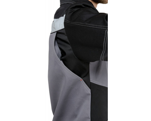 Костюм мужской рабочий летний "Гудзон" NEW с пк серый-черный